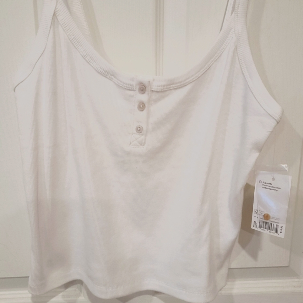 SO Junior Woman L White Tank NWT